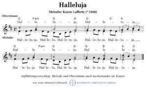 Halleluja (M: K. Lafferty, Taizé / T: trad.)