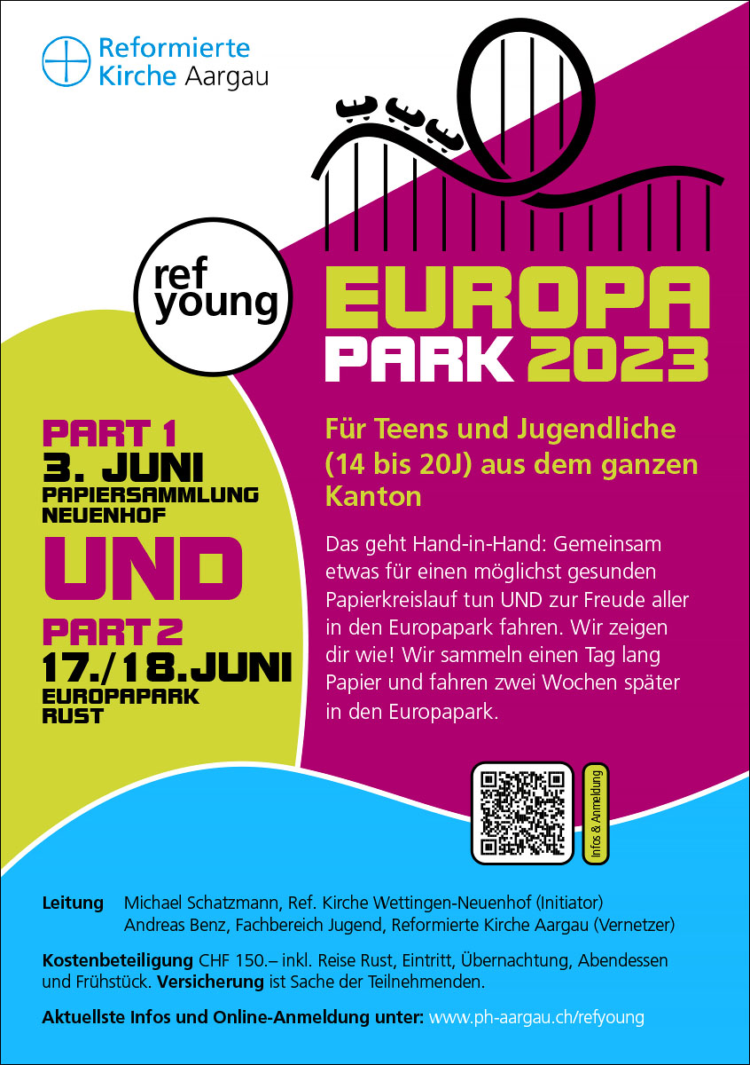 Europapark 2023 – RefYoung – Pädagogisches Handeln der Reformierten Landeskirche Aargau