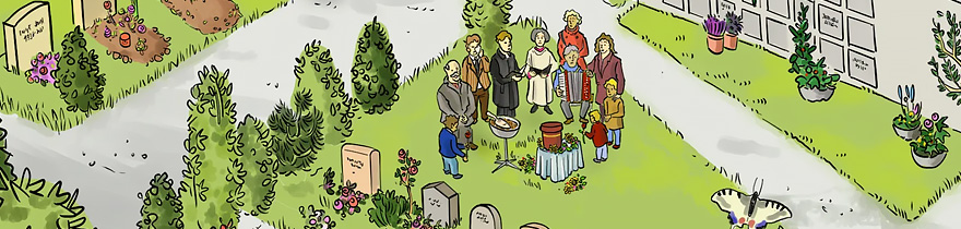 Veranstaltung: Wie ist das mit dem Tod? Was Kinder bei einem Friedhofsbesuch lernen können – Pädagogisches Handeln der Reformierten Landeskirche Aargau