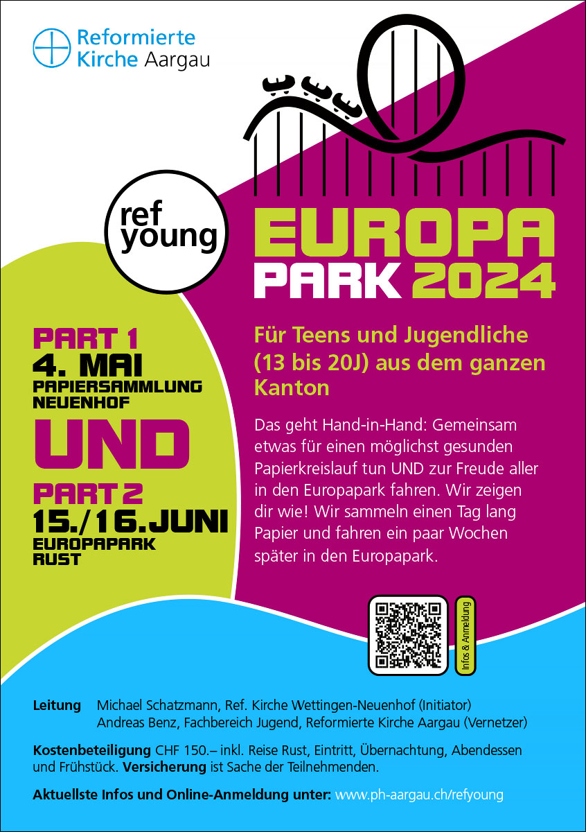 Europapark 2024 – RefYoung – Pädagogisches Handeln der Reformierten Landeskirche Aargau
